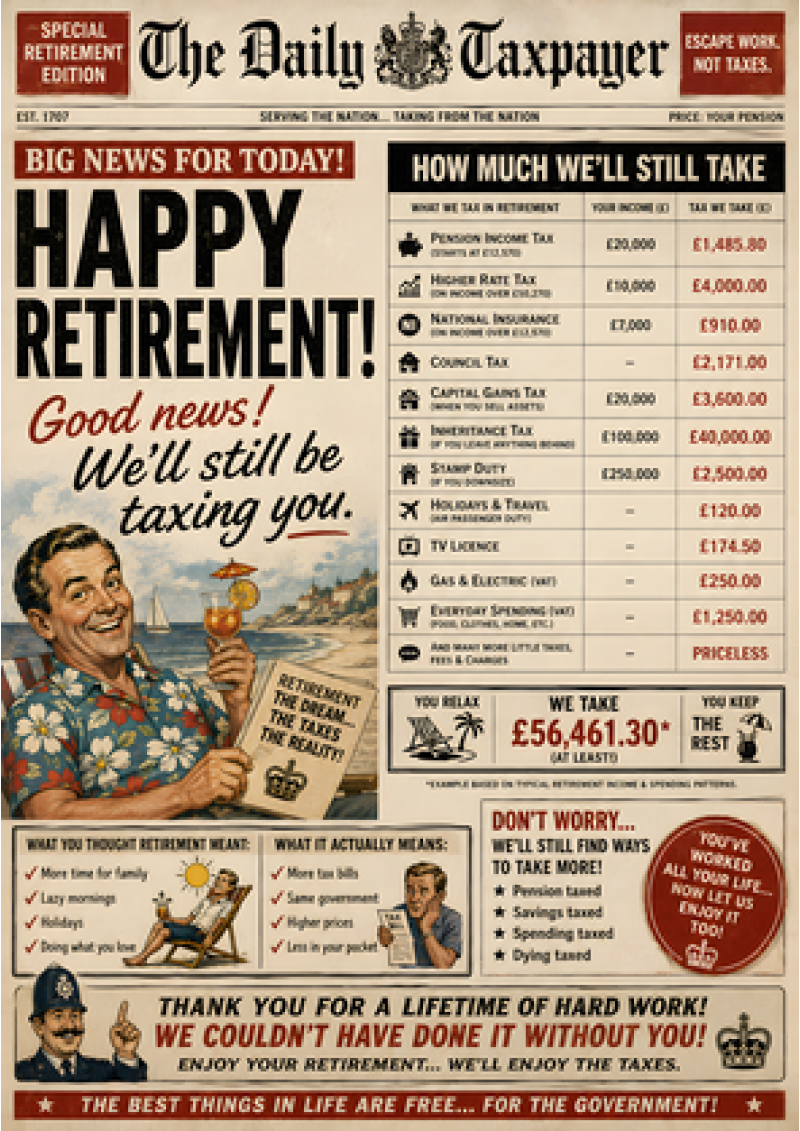 The Daily Taxpayer – Happy Retirement