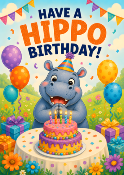 Have A Hippo Birthday