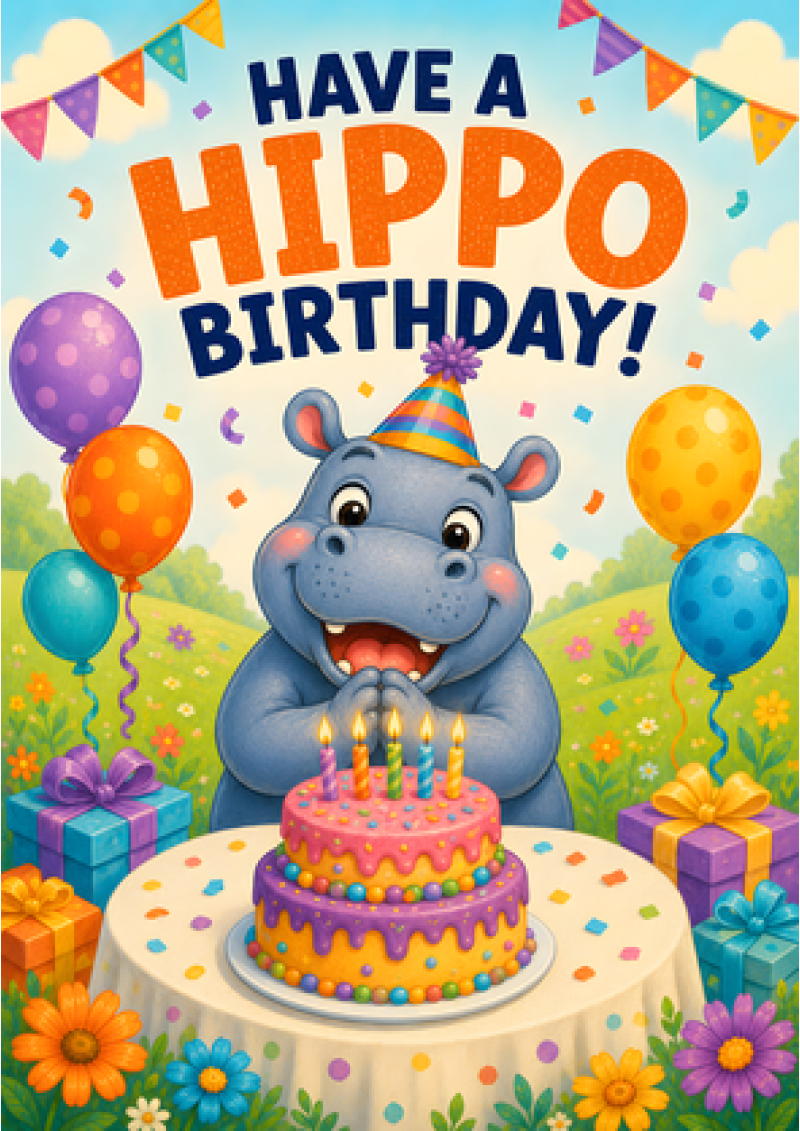Have A Hippo Birthday