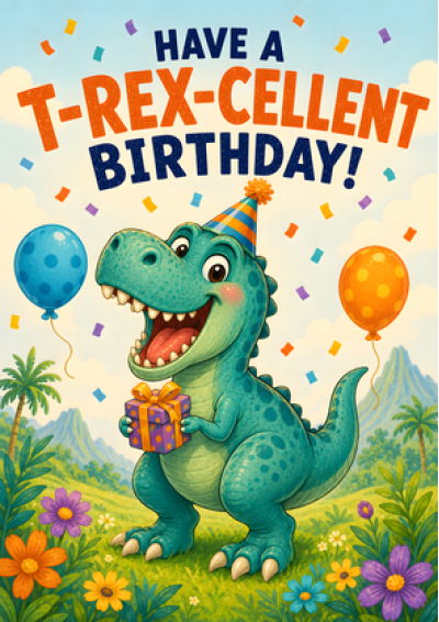 T-Rex-cellent Birthday
