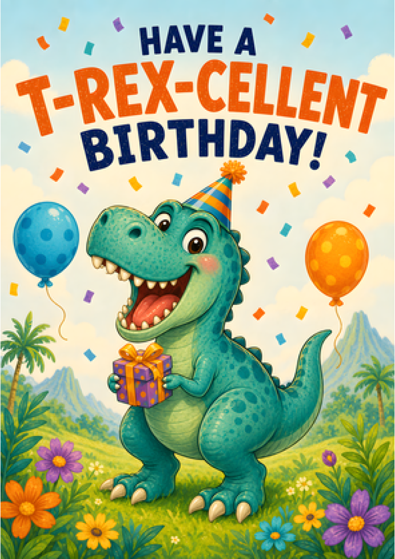 T-Rex-cellent Birthday