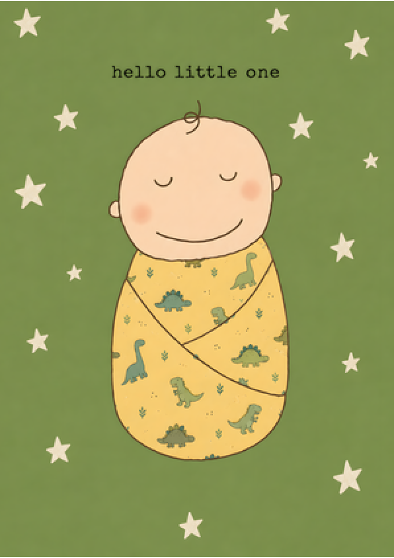 Hello Little One - Dinosaur Wrap