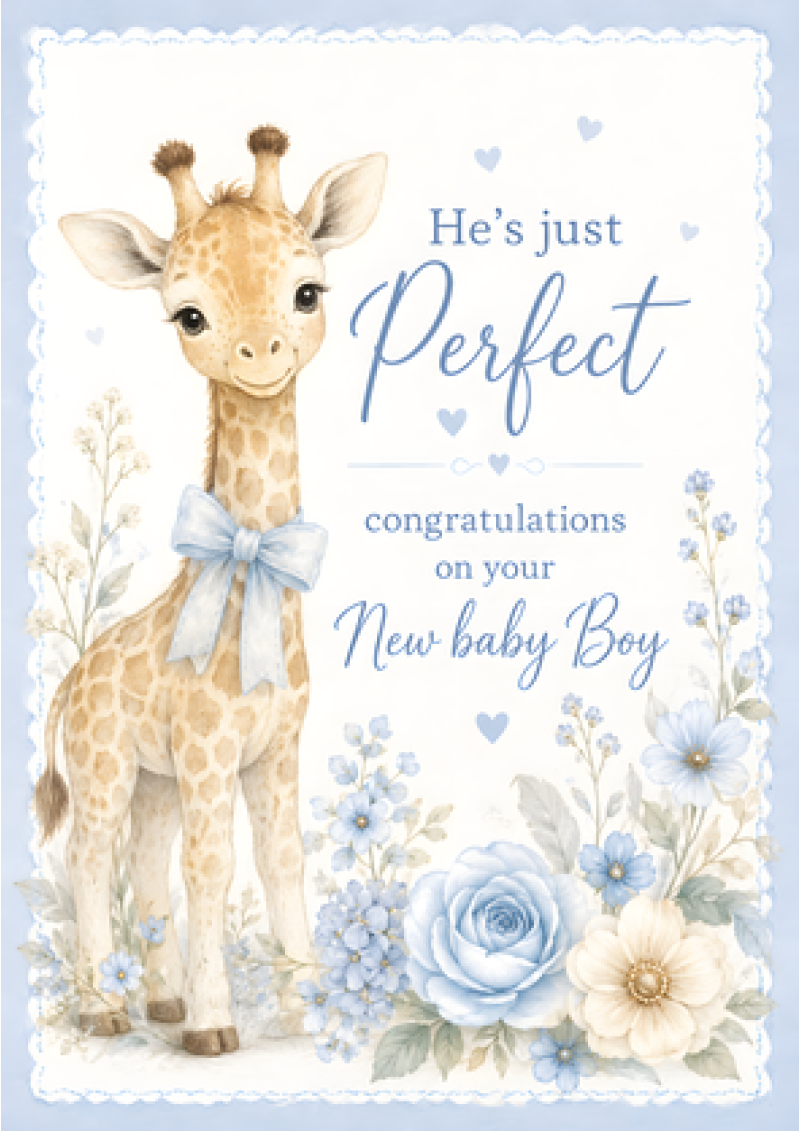 He's Just Perfect New Baby Boy
