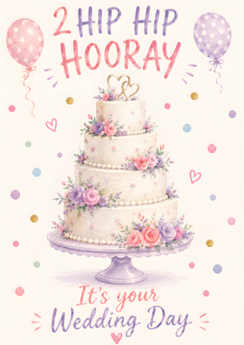 Hip Hip Hooray (Wedding Day)