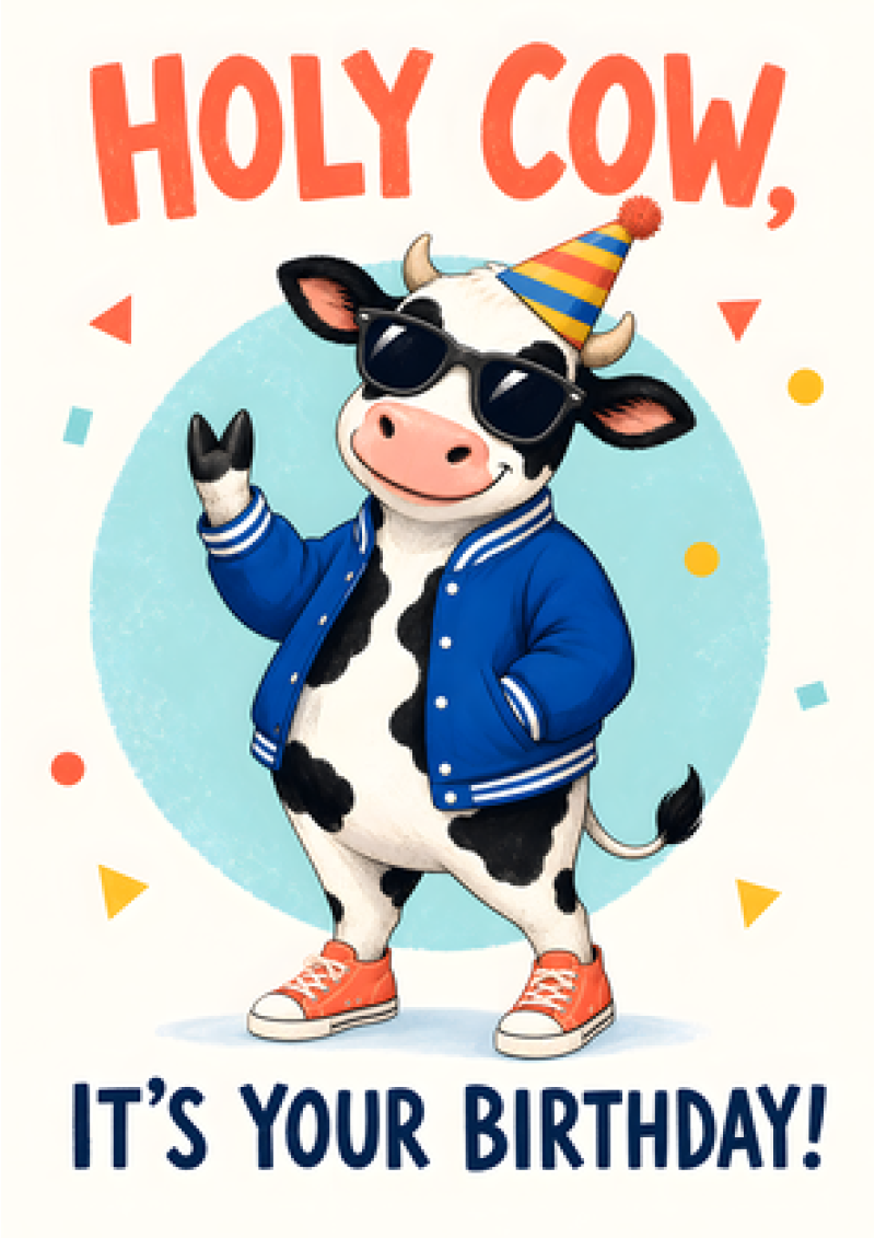 Holy Cow, It's Your Birthday