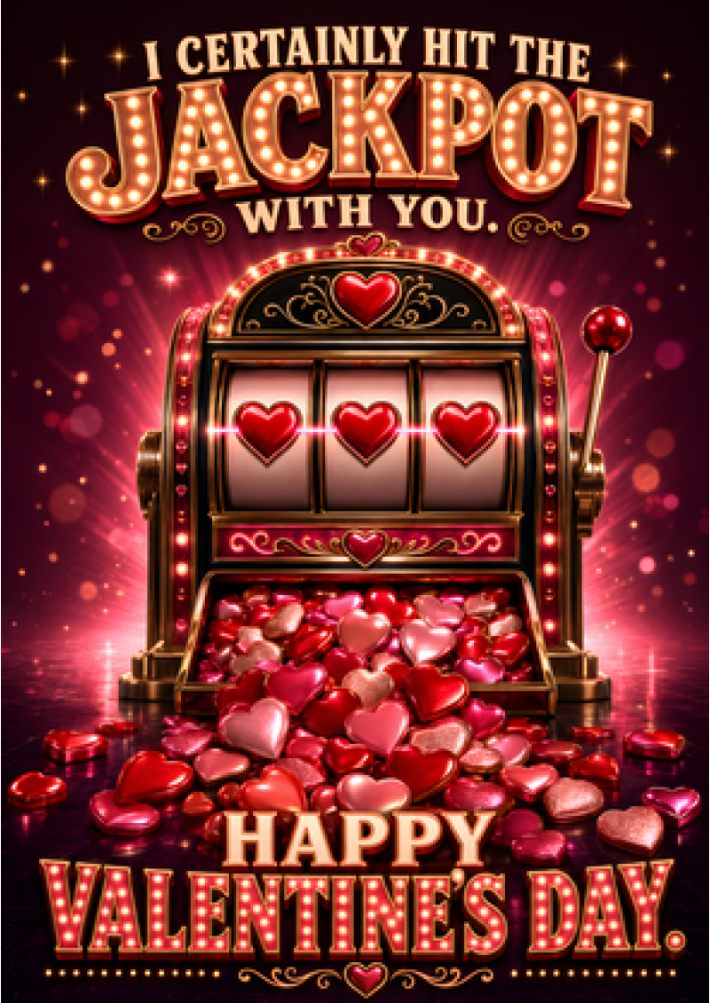 I Certainly Hit The Jackpot With You