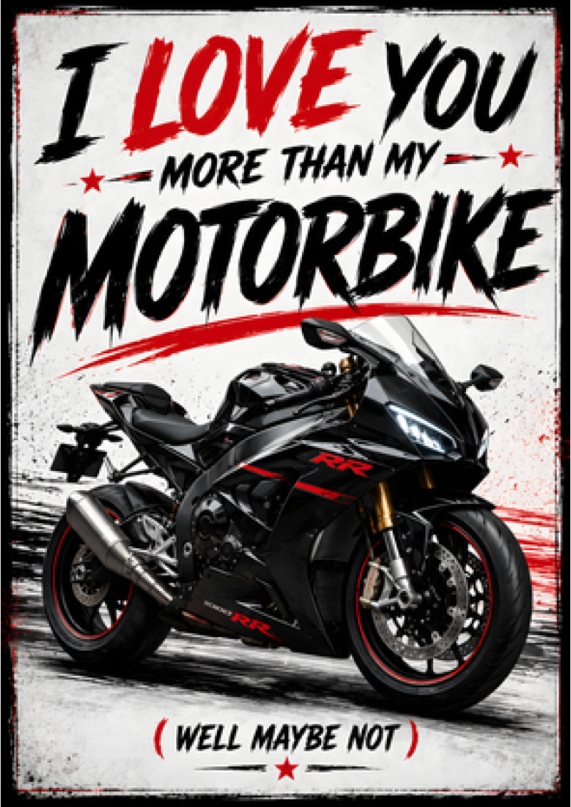 I Love You More Than My Sports Bike (Well, Maybe Not)