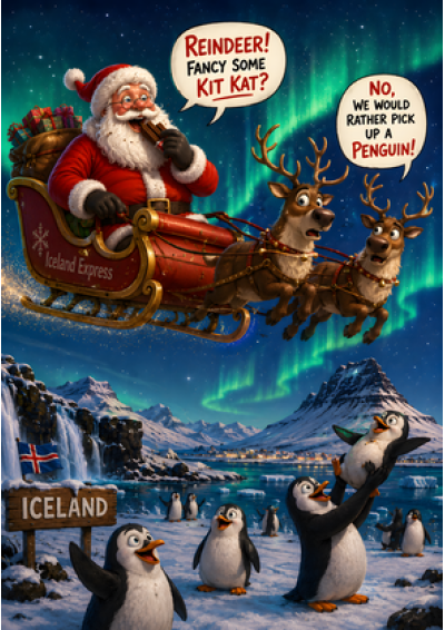 Iceland Kit Kat Penguins Christmas