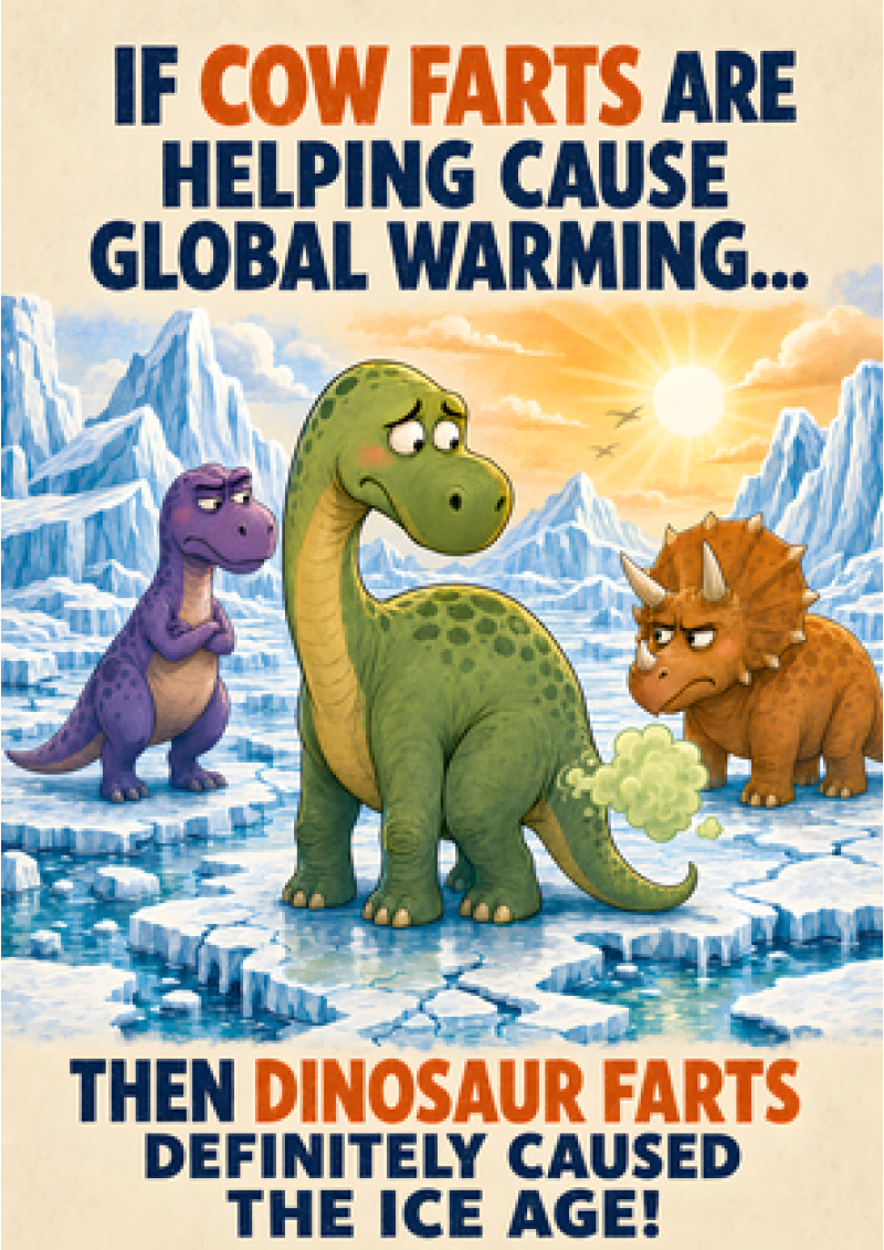 Dinosaur Farts Caused The Ice Age