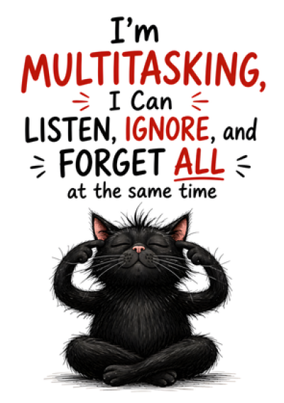 I'm Multitasking (Listen, Ignore, Forget)