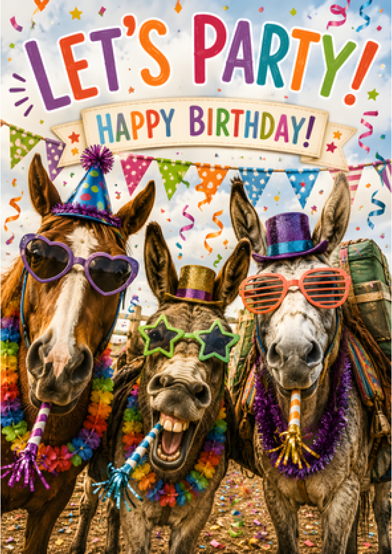Let's Party! (Donkeys)