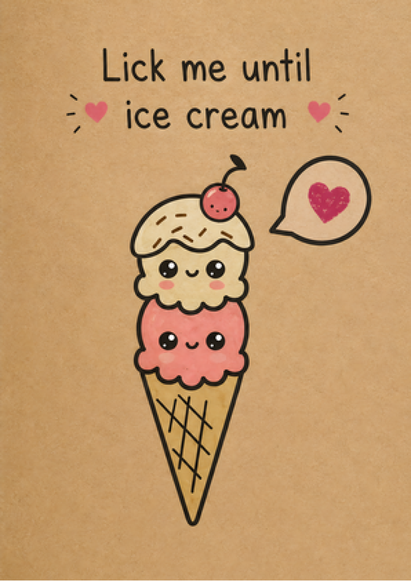 Lick Me Until Ice Cream