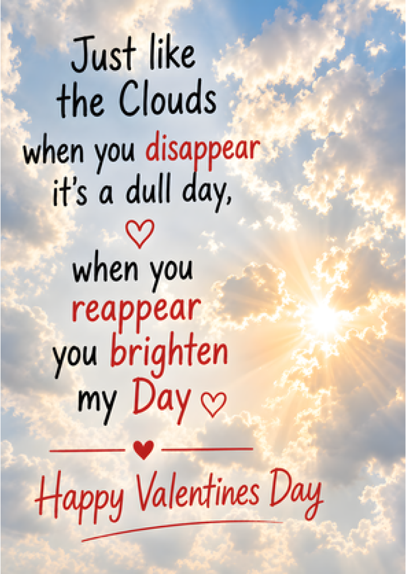 You Brighten My Day - Valentine's