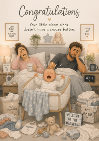 New Baby No Snooze Button