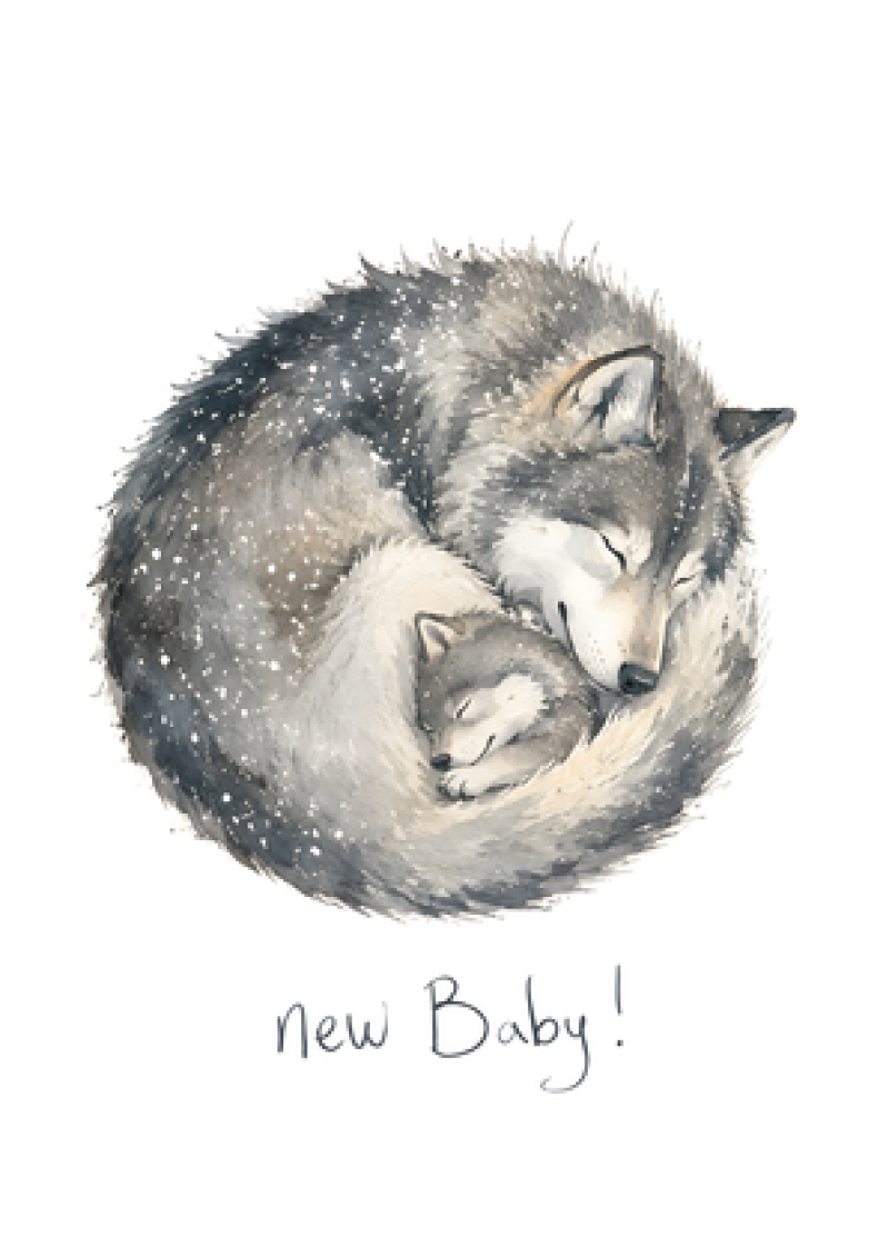 New Baby - Wolf And Pup