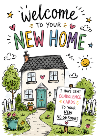 New Home Condolences To Your Neighbours