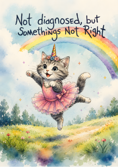 Not Diagnosed, But Something's Not Right (Unicorn Cat)