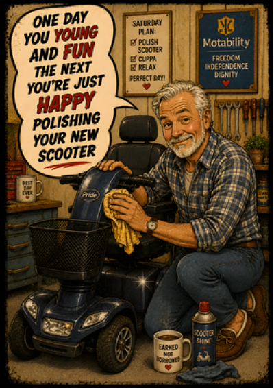 One Day Young, The Next Polishing Your Scooter