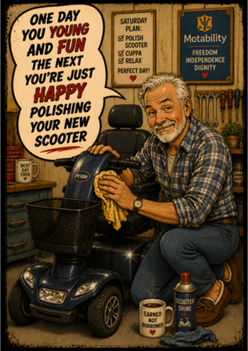 One Day Young, The Next Polishing Your Scooter