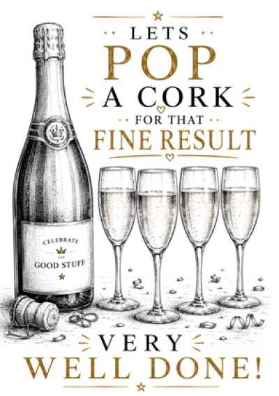 Pop A Cork Fine Result