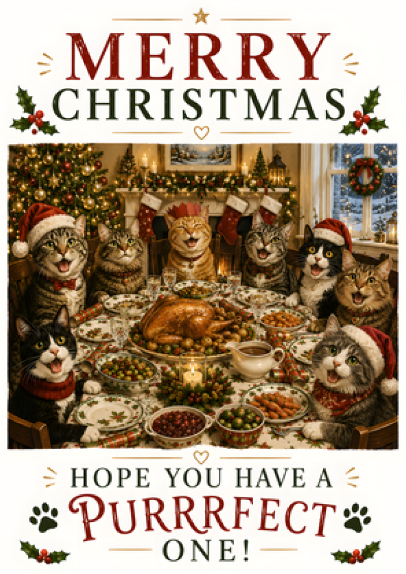 Purrfect Christmas (Cats' Dinner)