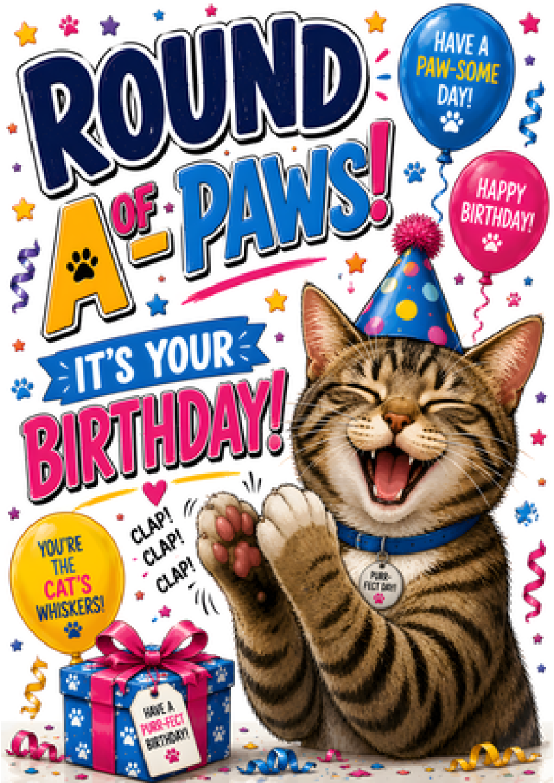 Round of A-Paws (Cat)