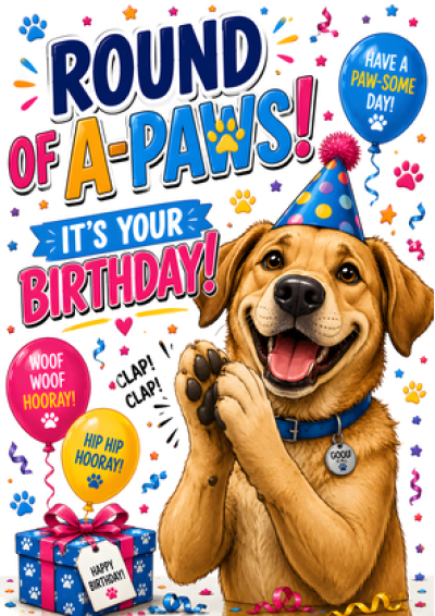 Round of A-Paws (Dog)