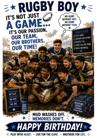 Rugby Boy Birthday