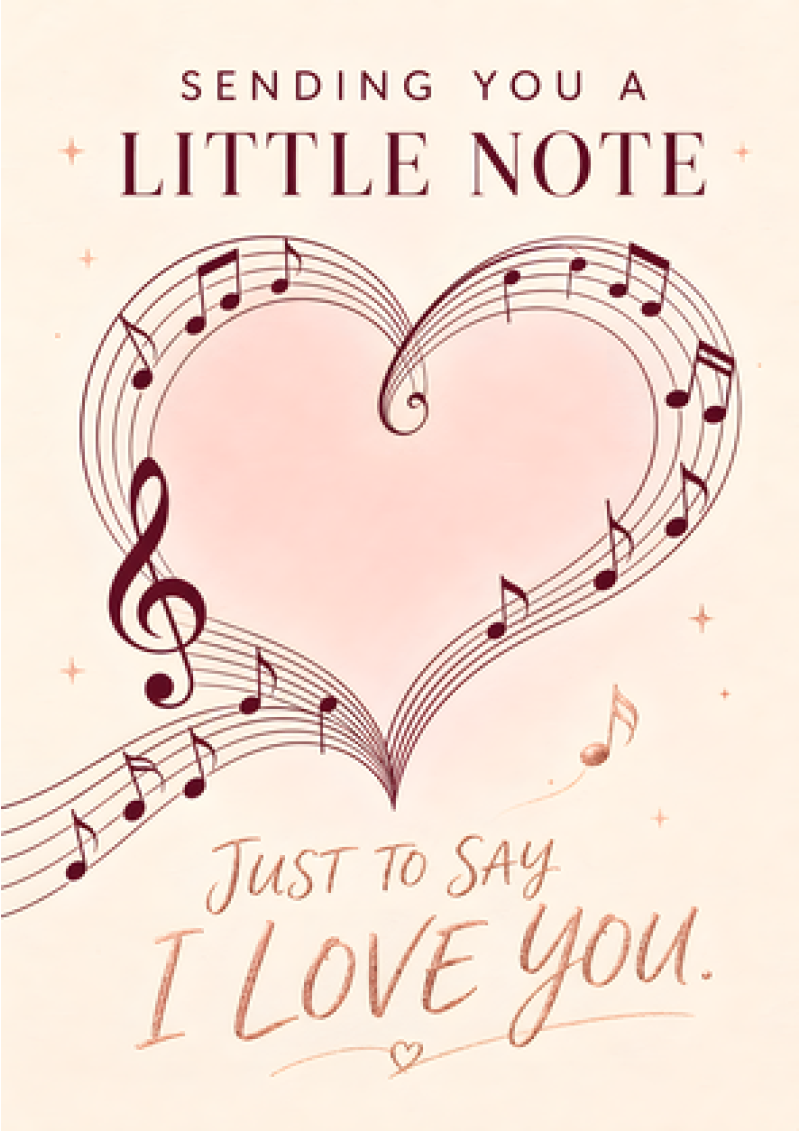 Sending You A Little Note (I Love You)