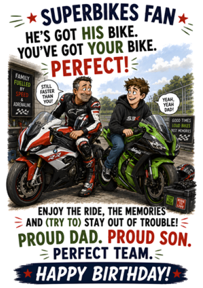 Superbikes Father and Son