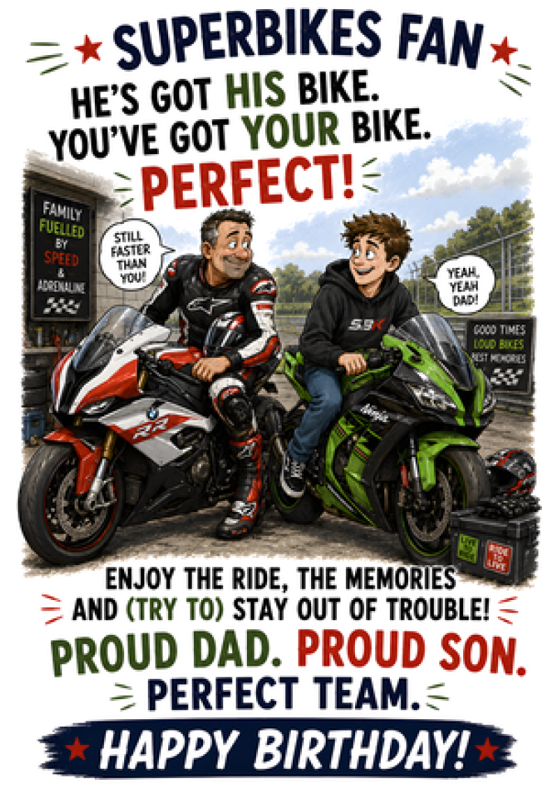 Superbikes Father and Son