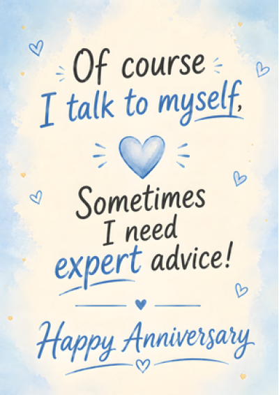 I Talk To Myself - Happy Anniversary