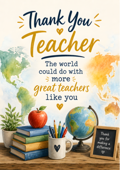 Thank You Teacher World Needs More Like You