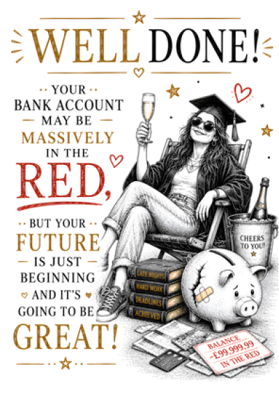 Well Done Bank Account In The Red (Her)