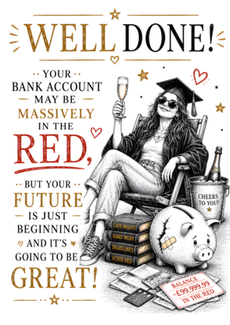 Well Done Bank Account In The Red (Her)