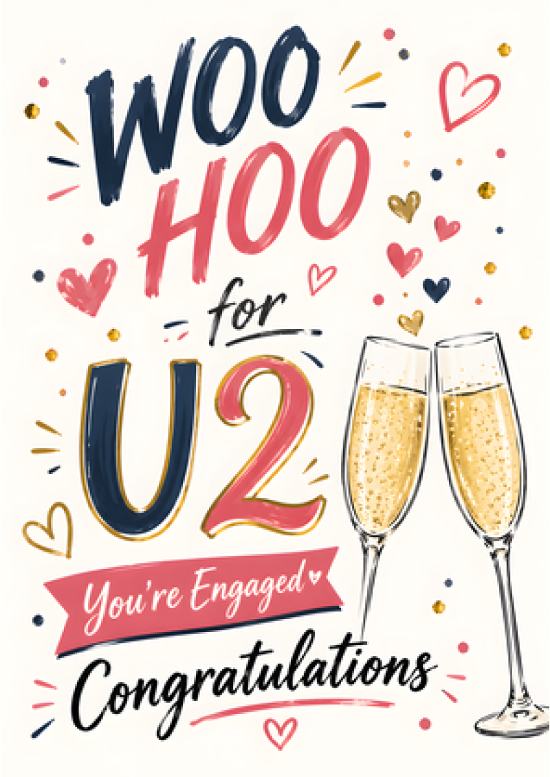 Woo Hoo For U2 (Engaged)