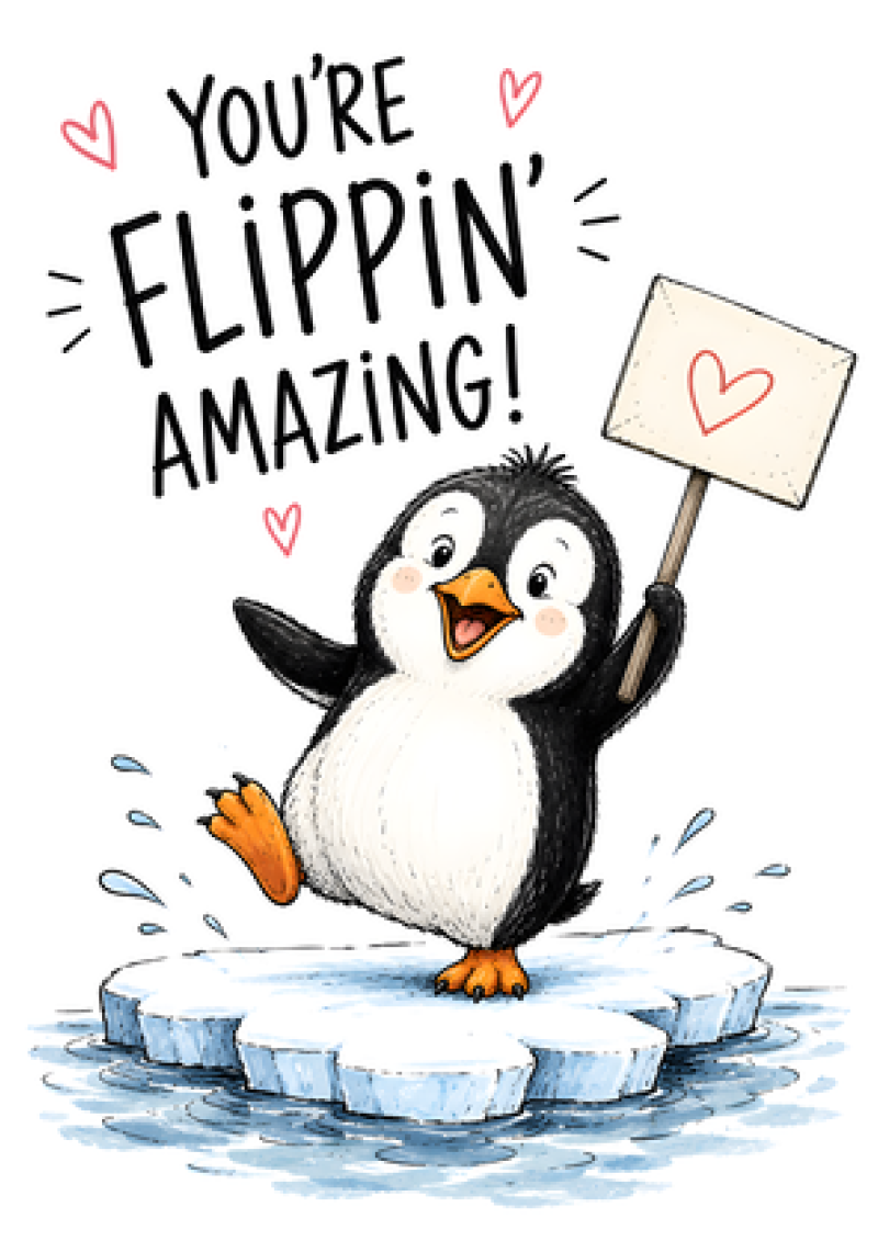 You're Flippin Amazing Penguin