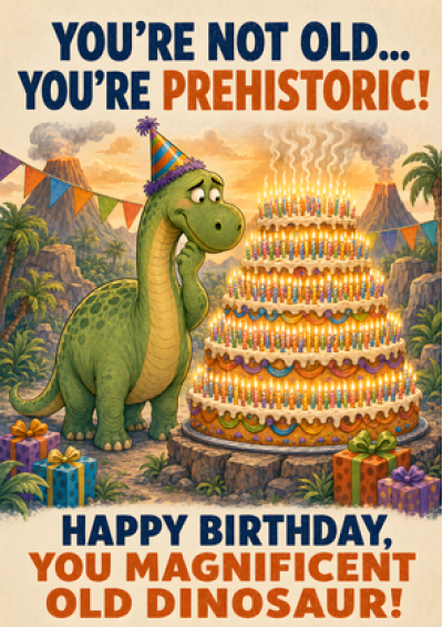 You're Not Old, You're Prehistoric