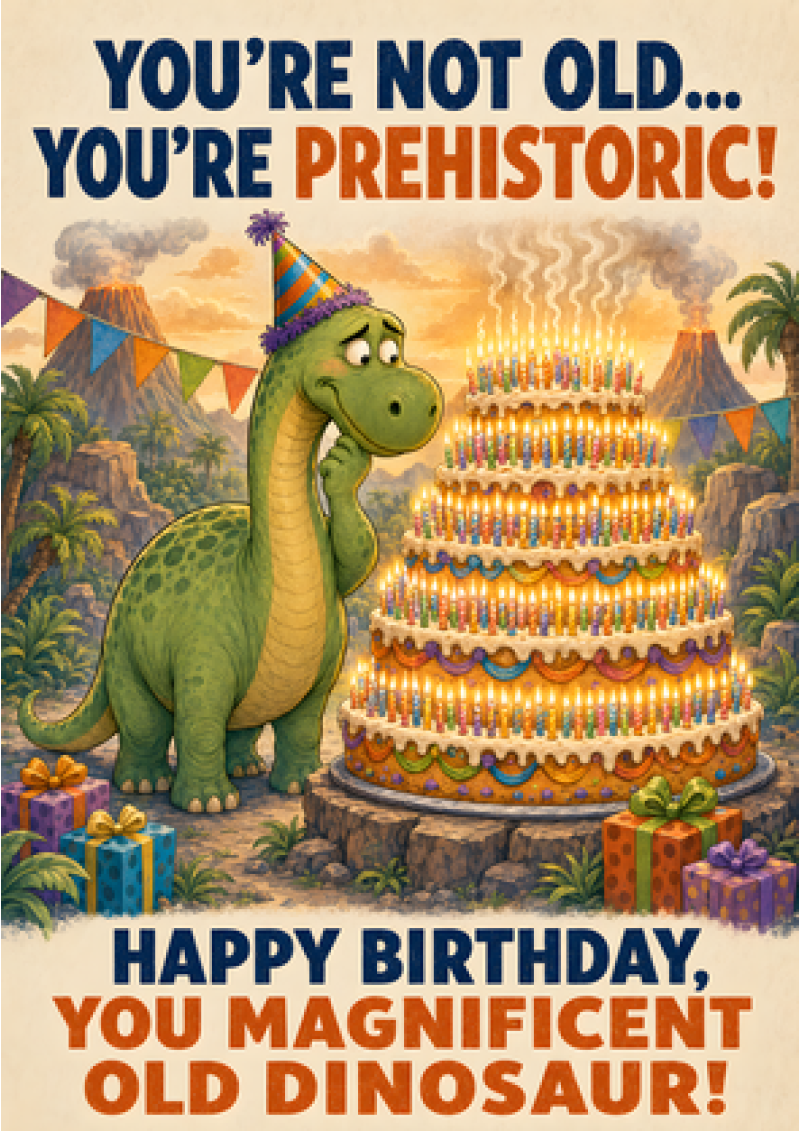 You're Not Old, You're Prehistoric